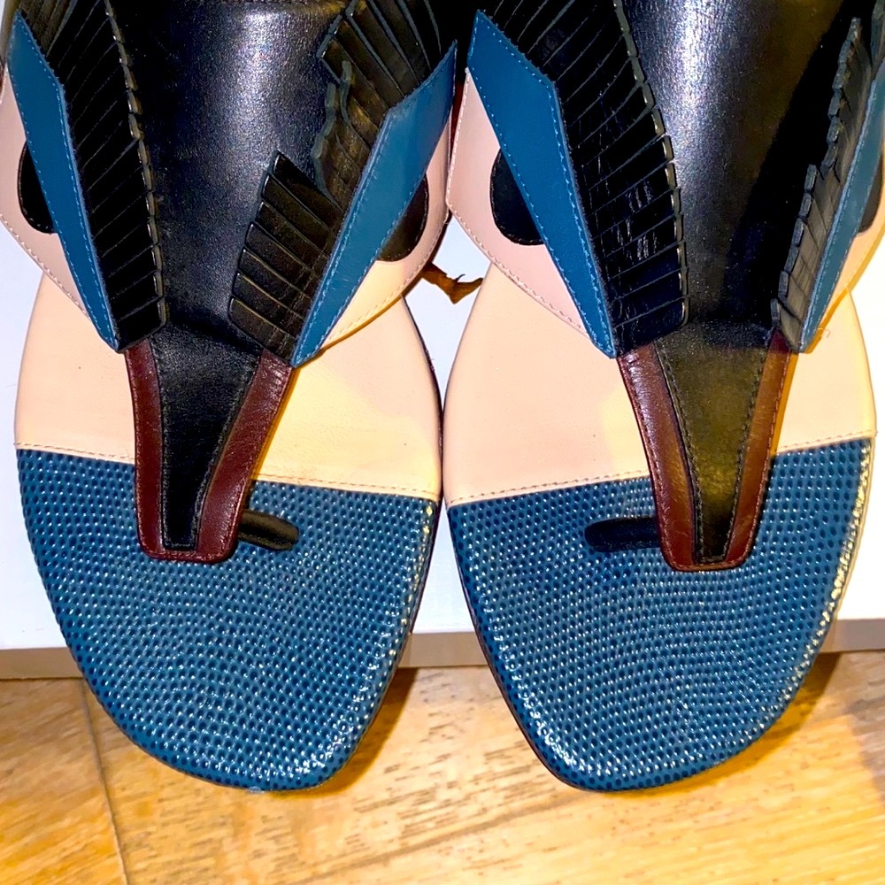 FENDI xLARGERFElLD monster collection exotic slide